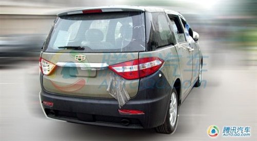 定位7座mpv 帝豪ev8试装车谍照曝光