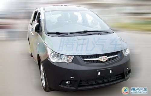 定位7座mpv 帝豪ev8试装车谍照曝光