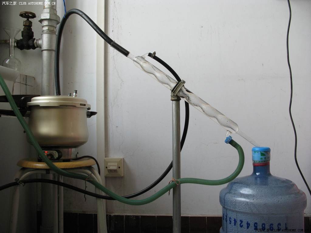 富康车换防冻液前的准备工作--自制蒸馏水