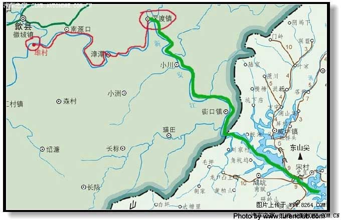 徒步新安江地图