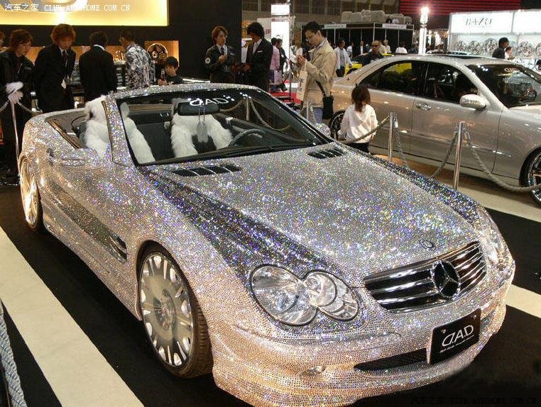 【图】大奔钻石版dad全车镶满钻石!_福美来论坛_汽车