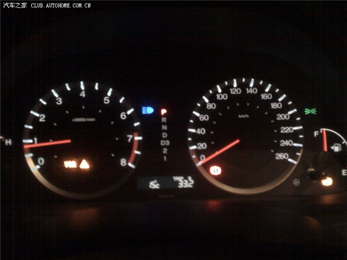 【图】注意:Y82.4的ABS和VSA指示灯同时亮的