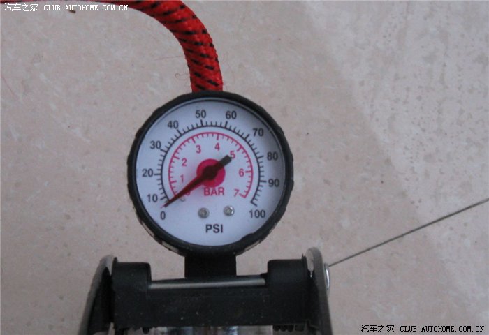 【图】高气压脚踏气泵怎么读数