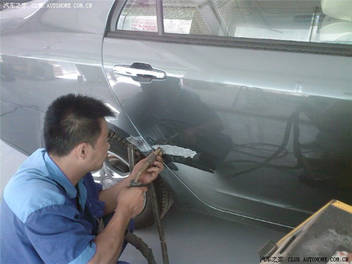 【图】被刮、板金、刮腻子、喷漆全过程