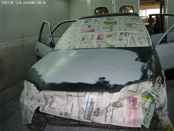 【图】8岁小本全车喷漆改色翻新,含修配厂流程