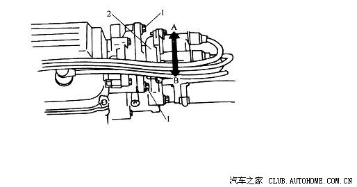 276发动机分电器正时图,276分电器的安装图 (8)若点火正时在规定值以外,松开凸缘螺栓,当发动机运行时转动分电器