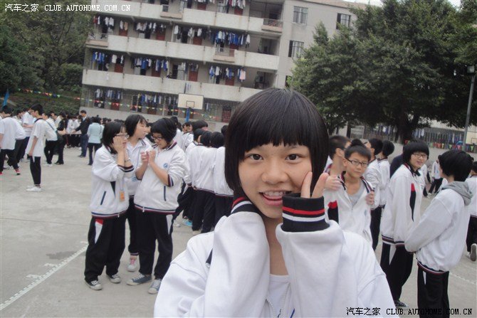 广东省佛山市南海区里水镇旗峰中学的学校生活
