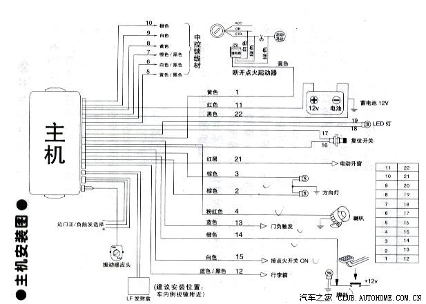 要解决09款标准型加防盗器不用改原车摇控盒(中控)线路的接线问题