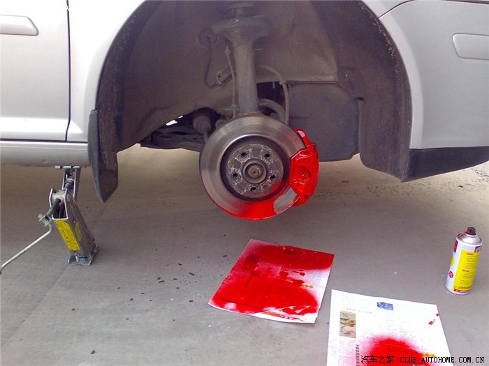 【图】宝来经典又一原创 刹车卡钳喷红+轮胎描