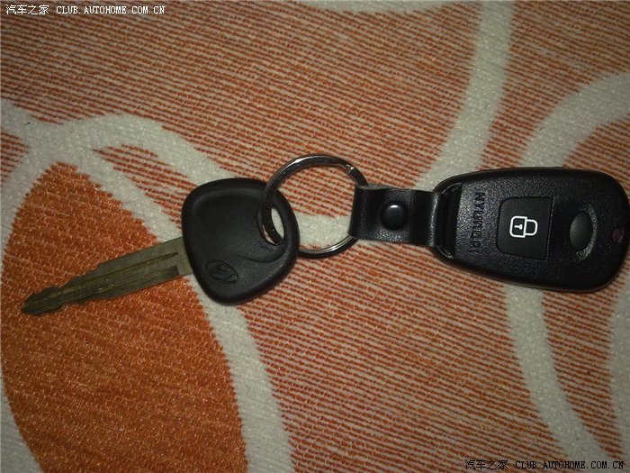 【图】伊兰特 原车钥匙+遥控 DIY改装 折叠钥匙