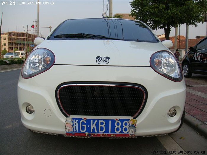 【图】韩国红色装饰线装扮白猫内外照欣赏。