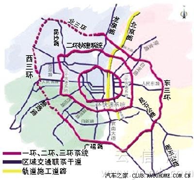 昆明轻轨5.1.施工后,导行指南,帮你指路.