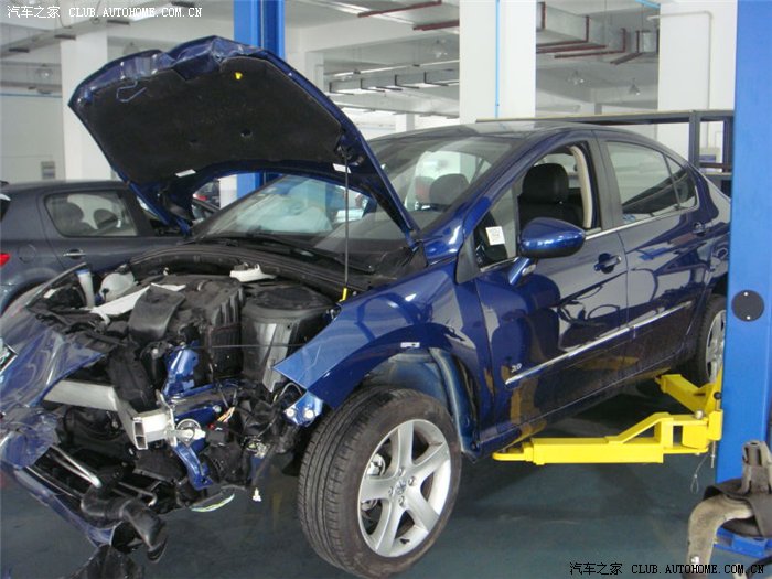 【图】408对撞宝马后(有图有真相)_标致408论