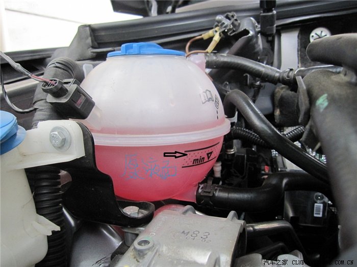 【图】使用2个月的车子防冻液加了自来水(图片