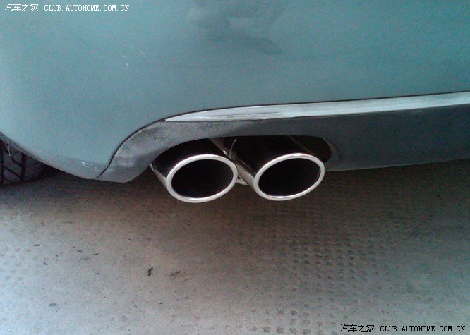 【图】新安装 A4L 排气管尾喉,相当漂亮_奥迪