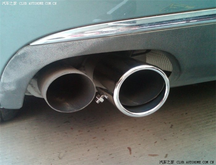 【图】新安装 A4L 排气管尾喉,相当漂亮_奥迪