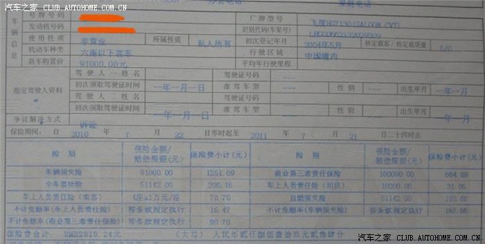 【图】信友试险!晒下平安电话车险保单!