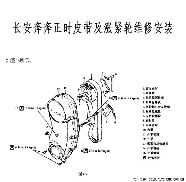 【图】再给大家发个长安奔奔正时皮带及涨紧轮
