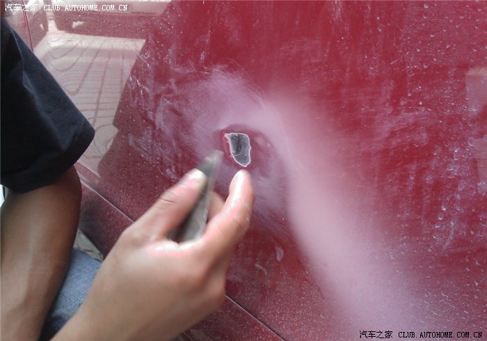 【图】今天老婆开车门撞到消防栓,一个窝,没办