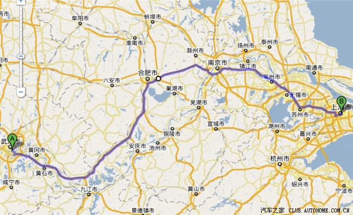 【图】十一自驾武汉到上海 问个路