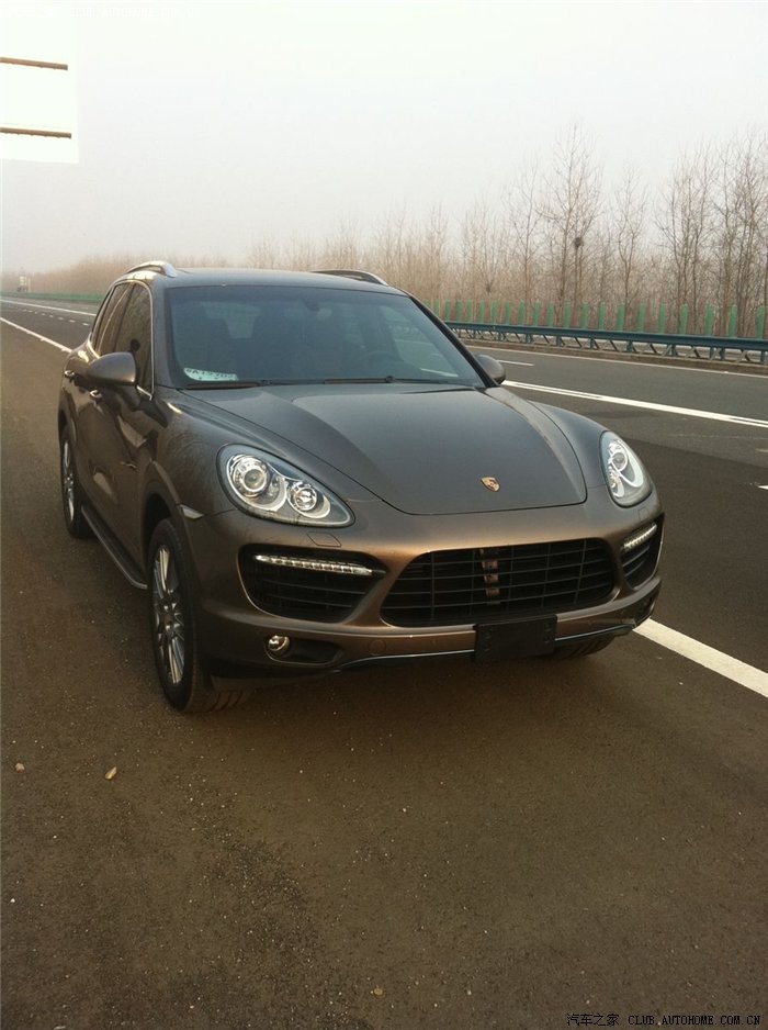 2011款 卡宴 turbo, 棕色黑内提车_卡宴论坛_手机汽车