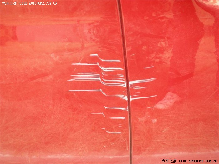 【图】荣威350红色刮擦,车门凹陷,怎么修?要多