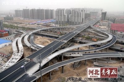 中华北大街五层立交桥工程五一有望通车