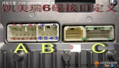 丰田车系cd主机usb接口定义