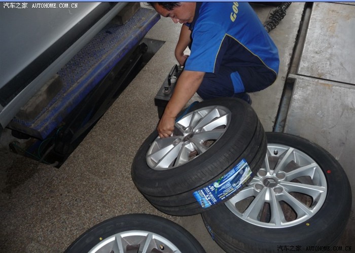 【图】7.19换固特异御乘轮胎,交作业