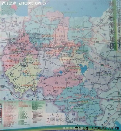 潍坊旅游地图
