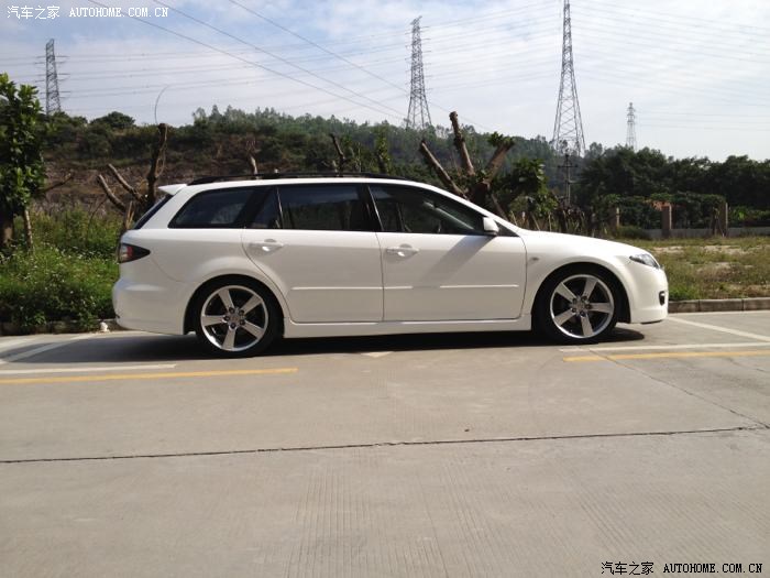 【图】wagon改色后作业--改避及轮毂_马自达