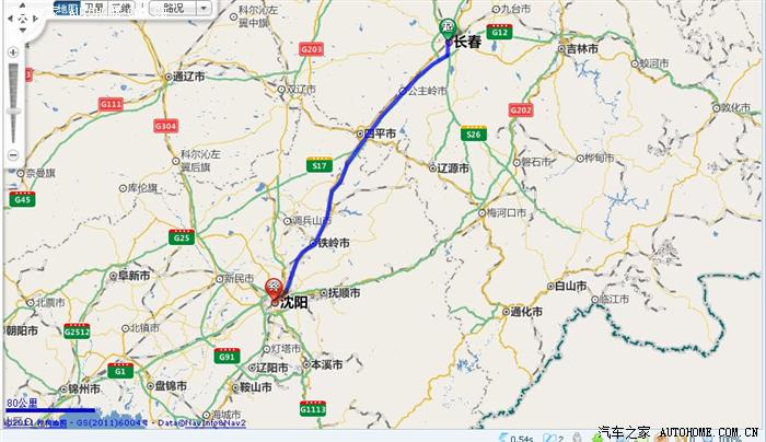 【图】长春到沈阳高速全程距离是多少公里?