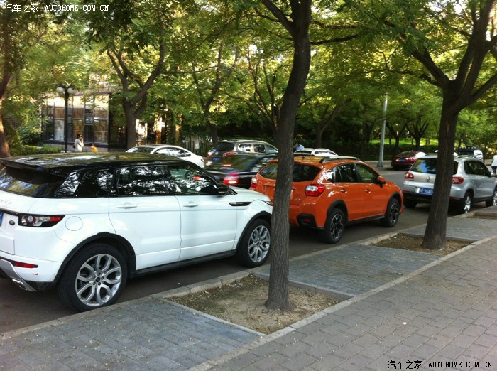 【图】路虎极光,斯巴鲁XV,大众途观对比图_斯