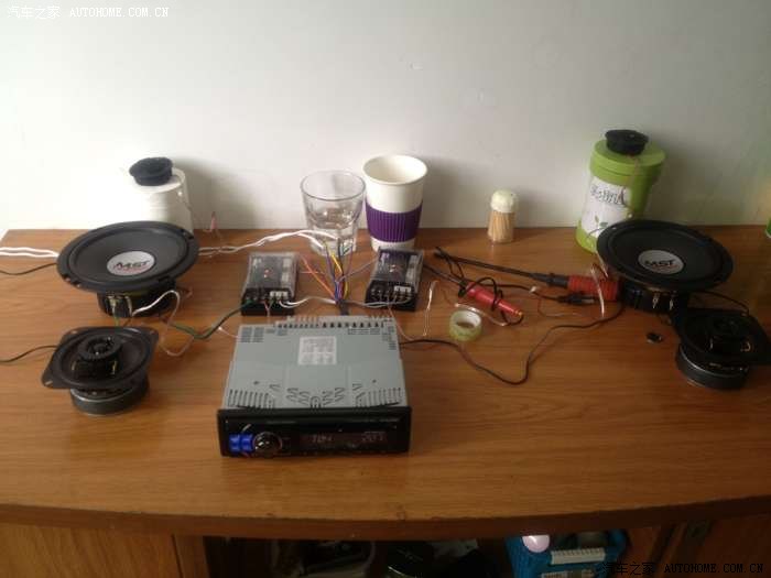【图】阿尔派121C接功放 推套装喇叭 有电流声