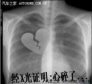 【图】经X光证明:心碎了。。。_速腾论坛_汽车之家论坛