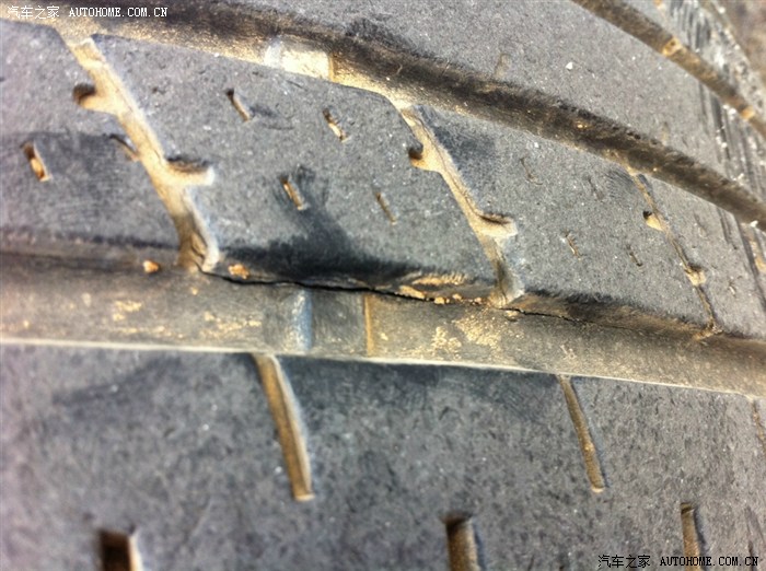 【图】锦湖轮胎质量太次 4个轮胎胎面出现裂纹