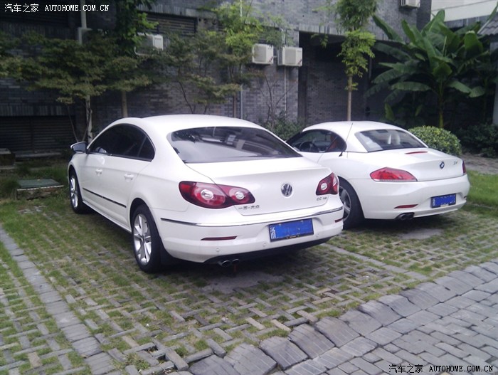 【图】【随手拍】白色款一汽大众CC和宝马Z