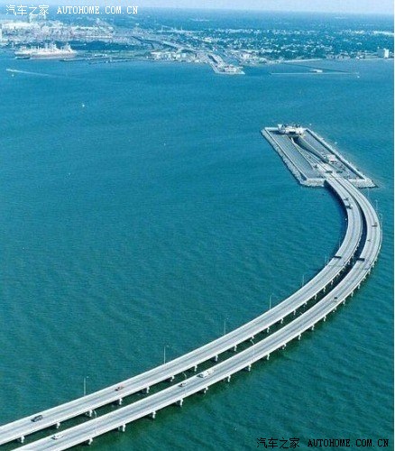 【图】连接丹麦瑞典的跨海大桥(隧道)一半在海