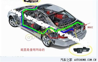 新嘉年华加装电子防炫目后视镜+倒车影像+电