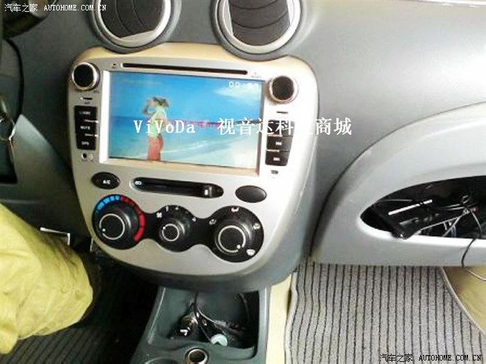 奔奔mini收音机改dvd机 7寸后视显示器 摄象头 6寸低音炮