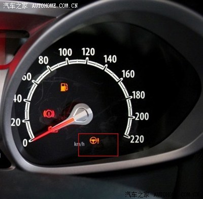 突然发现仪表盘出现个-(方向盘+感叹号)标志?