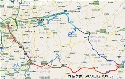 沈阳到桓仁(265公里),桓仁到新宾再到抚顺(190公里)路线图