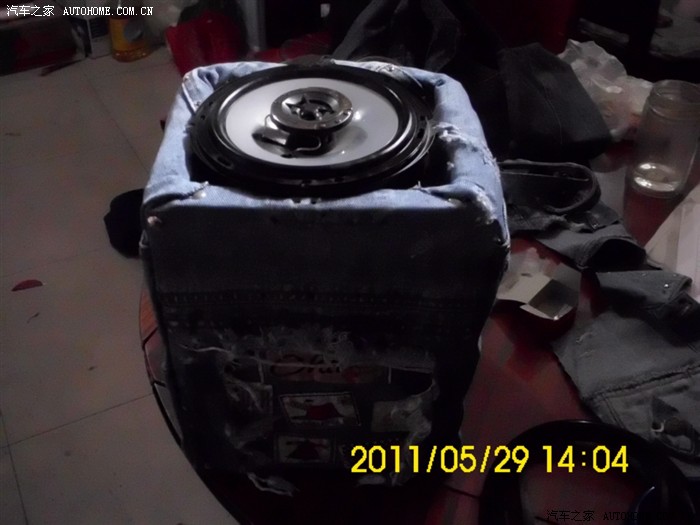 【图】改装音响之~ <em>DIY自制牛仔马甲</em>木箱+400