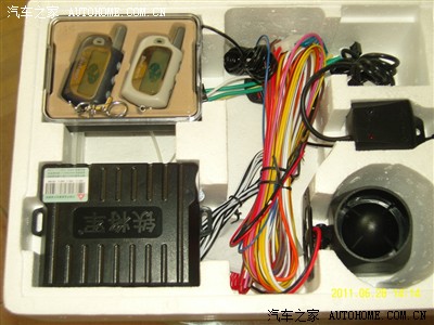 10款捷达安装铁将军防盗器!