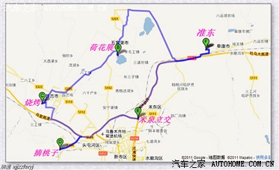 自驾游线路图