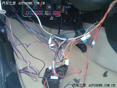 普桑警报器线束整理作业_桑塔纳经典/志俊论坛_手机之