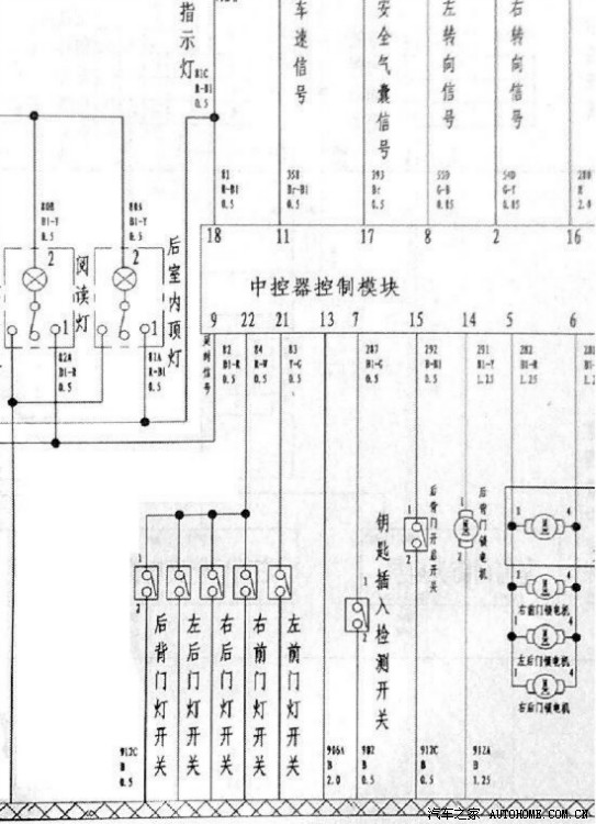 手把手教你开关车门控制顶灯开关(车子发动时也能)求认证设精!