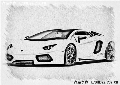 只需要四角钱买一张素描纸!_法拉利