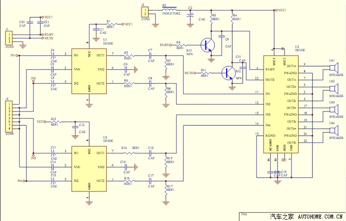 tda7850引脚功能图,tda7850功放电路图 各位高手有没有用过tda7850功放板的