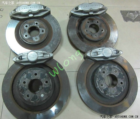 菲尼迪G37S 原装前四后二刹车套装,对应G37